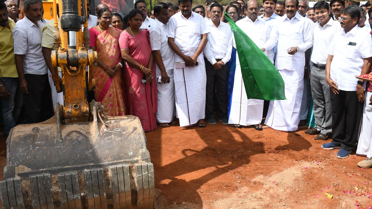 T.N. Ministers launch Western Bypass works in Coimbatore