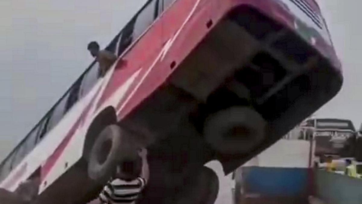 16 dead after bus plunges into river in Bangladesh, search on for missing