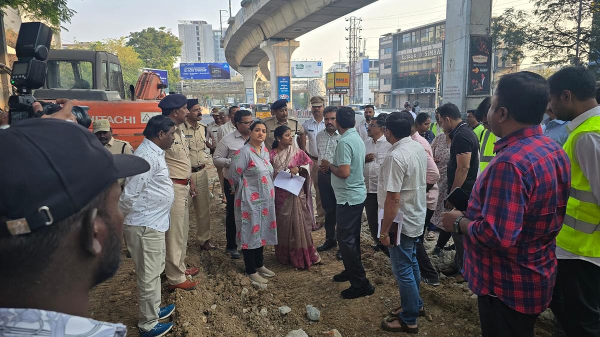 The Hindu Impact/Joint review of road-widening work to decongest roads in Madhapur