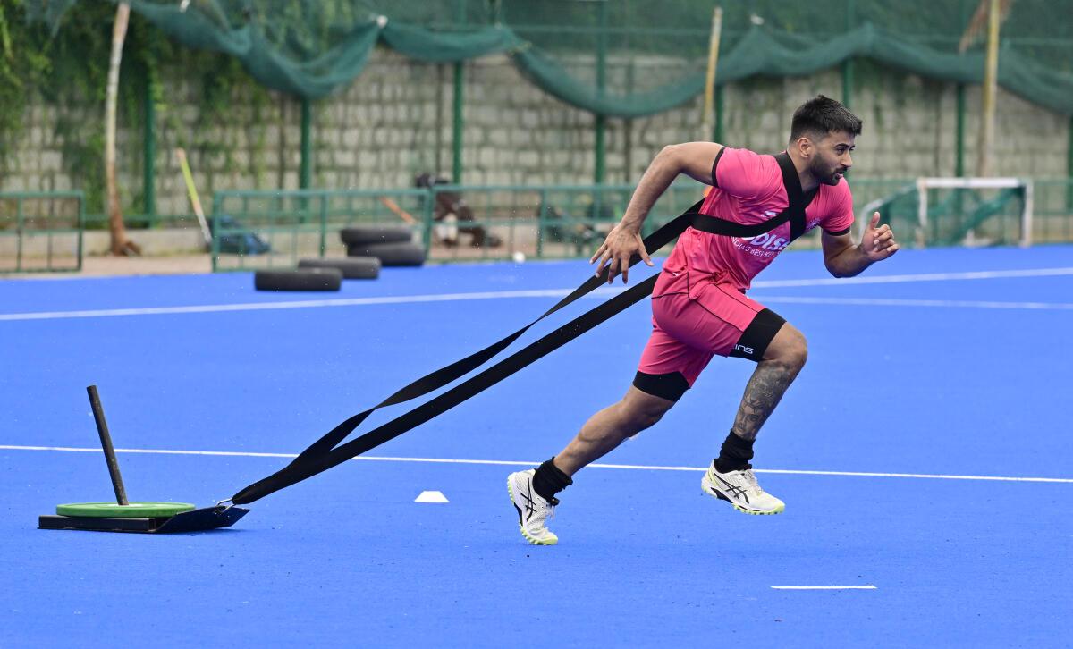 Peak shape: Manpreet, at 33, tops fitness charts in a side that takes pride in its standards. ‘I should not give anyone a chance to question my presence,’ he says. Peak shape: Manpreet, at 33, tops fitness charts in a side that takes pride in its standards. ‘I should not give anyone a chance to question my presence,’ he says.