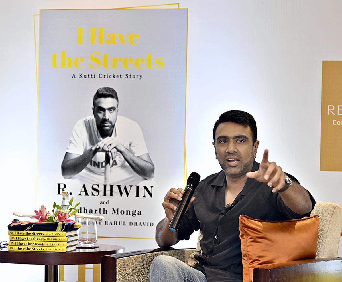 Ravichandran Ashwin at his book launch