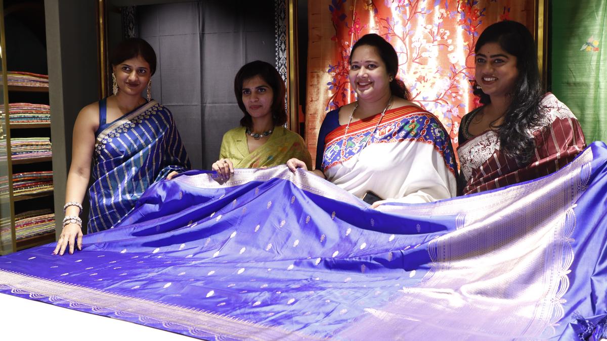 Mavuris flagship store in Jubilee Hills attracts the saree aficionados of Hyderabad