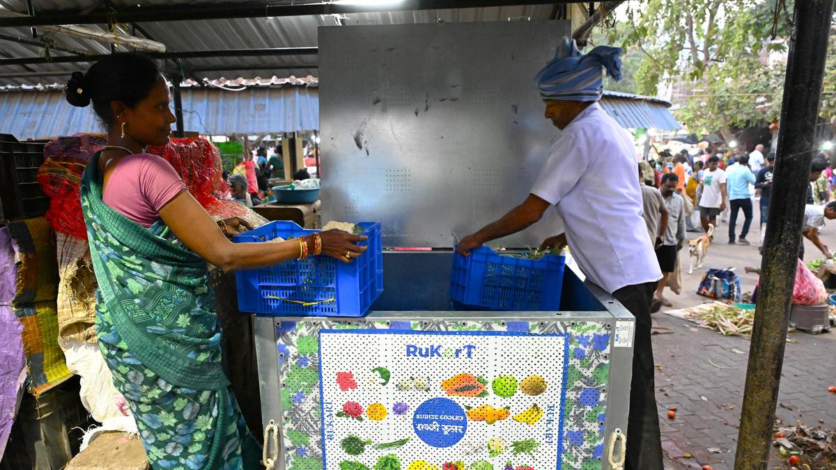 MVP Rythu Bazaar in Visakhapatnam installs Subjee Cooler