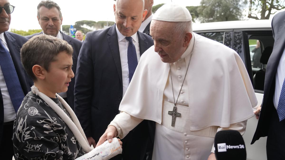 Pope Francis leaves hospital; 'Still alive,' he quips