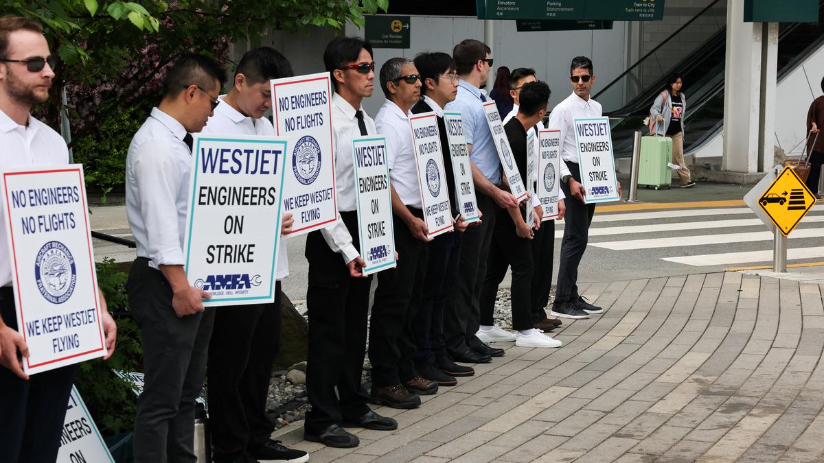 Canada airline WestJet cancels more than 400 flights after strike by mechanics union