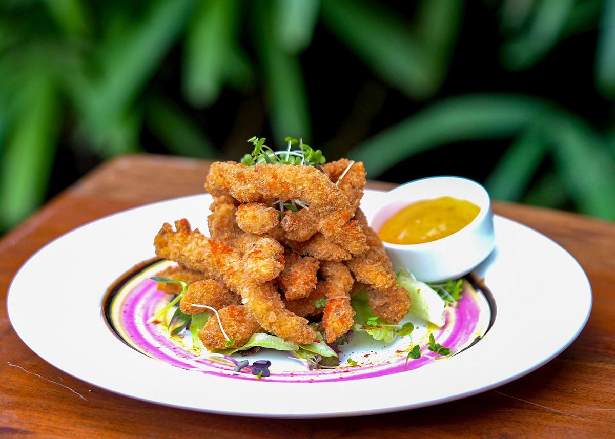 Panko crusted chicken strips