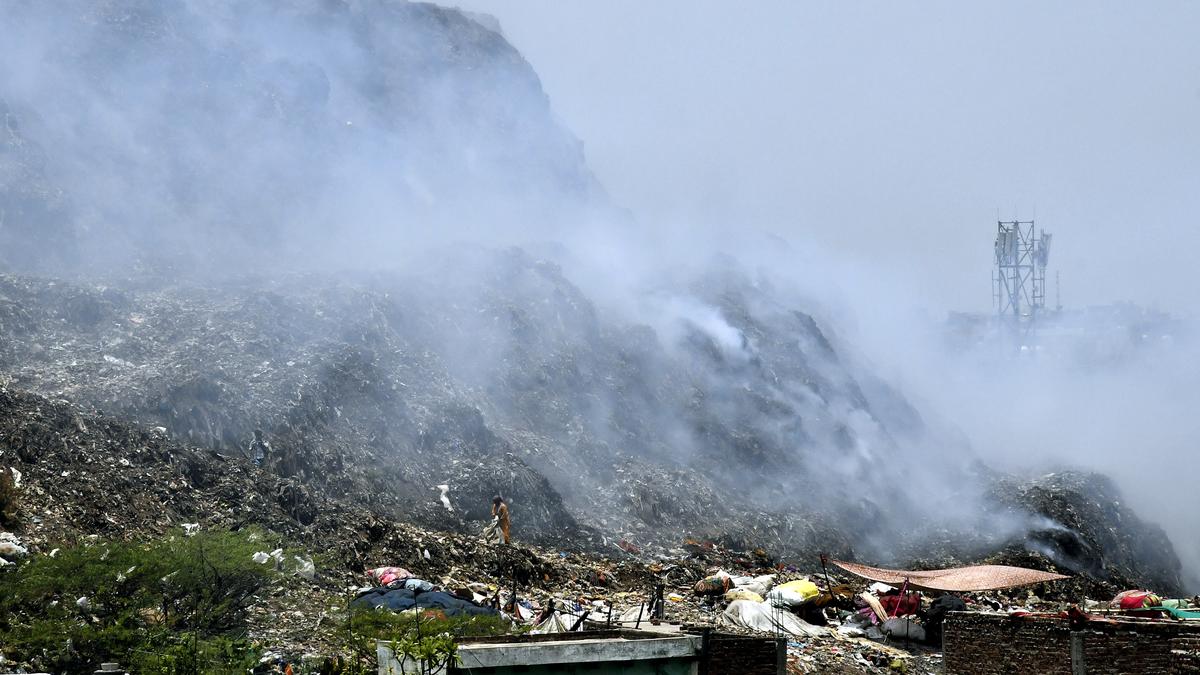 Over 8,000 MT of waste lifted from landfills in Delhi The Hindu