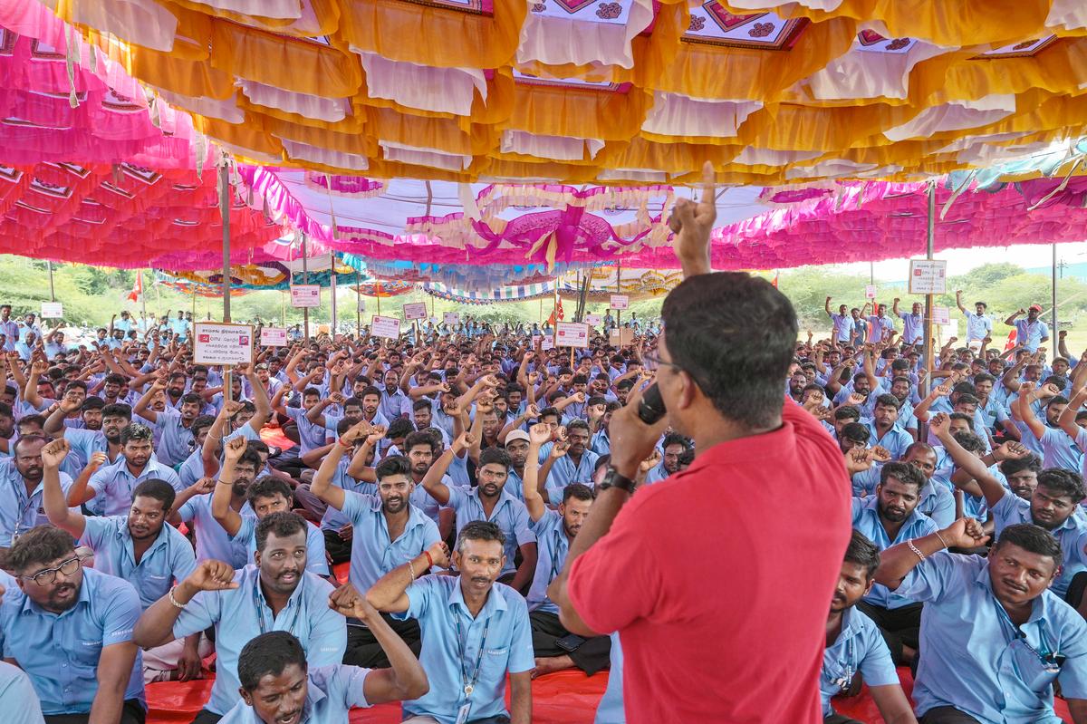 What is the Samsung workers strike in Chennai about? | Explained - The Hindu