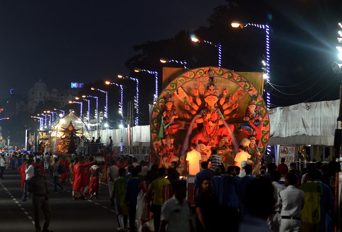 Durga Puja Immersion Carnival marks end of festivities in Kolkata