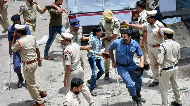 Protests, tension and lathi-charging prevail in Hyderabad’s Old City