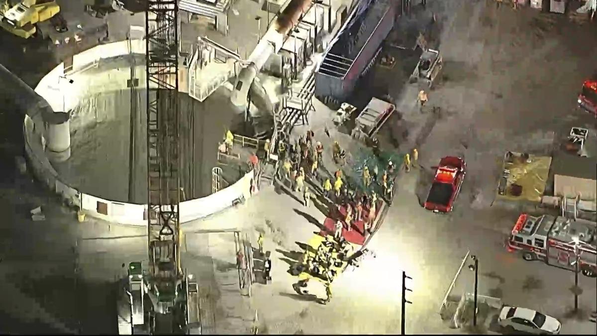 Industrial tunnel collapses in Los Angeles trapping 15 workers
