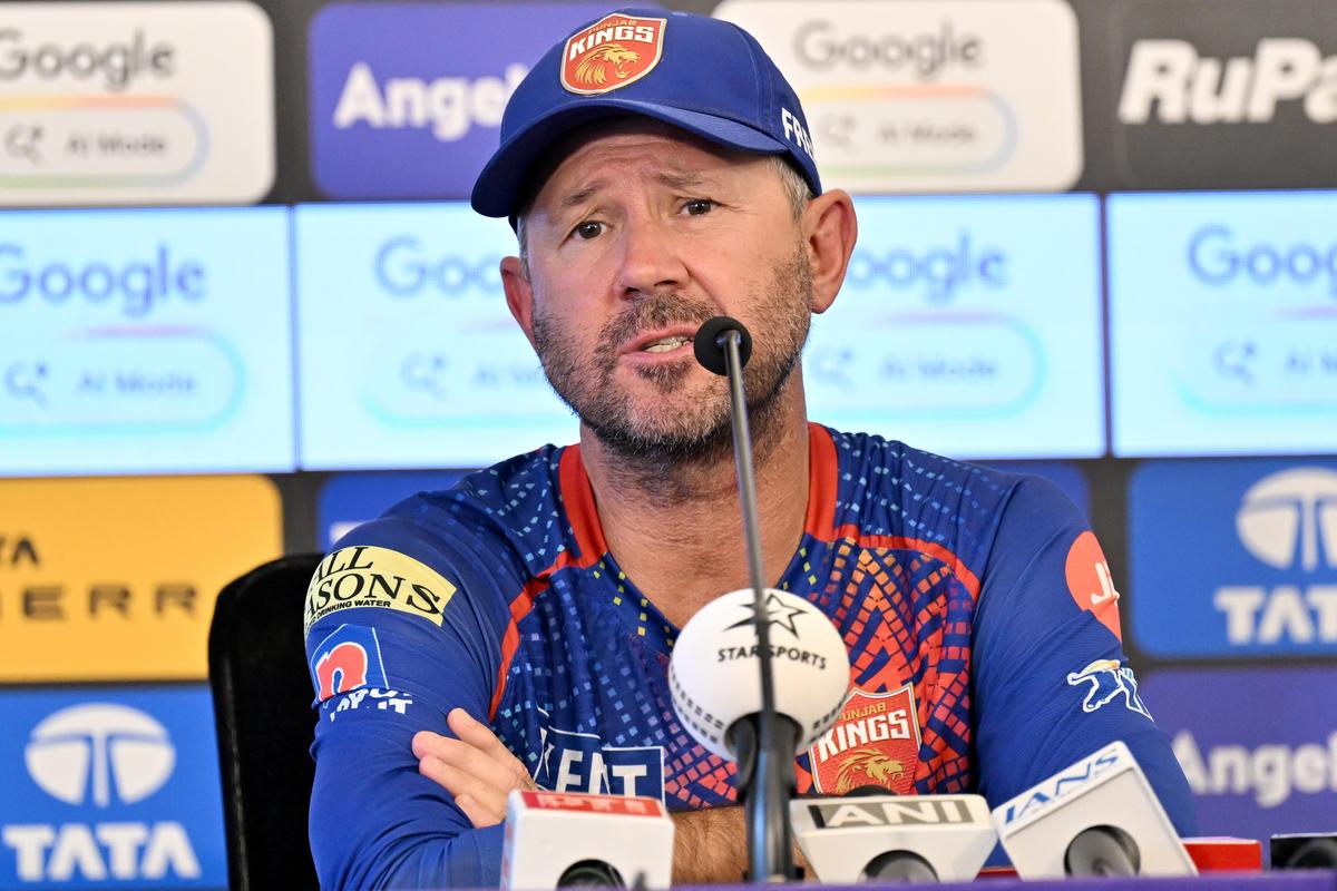 PBKS head coach Ricky Ponting during the press conference ahead of the Indian Premier League (IPL) Twenty20 cricket match against Lucknow Super Giants at the Ekana Stadium in Lucknow on May 22, 2026.