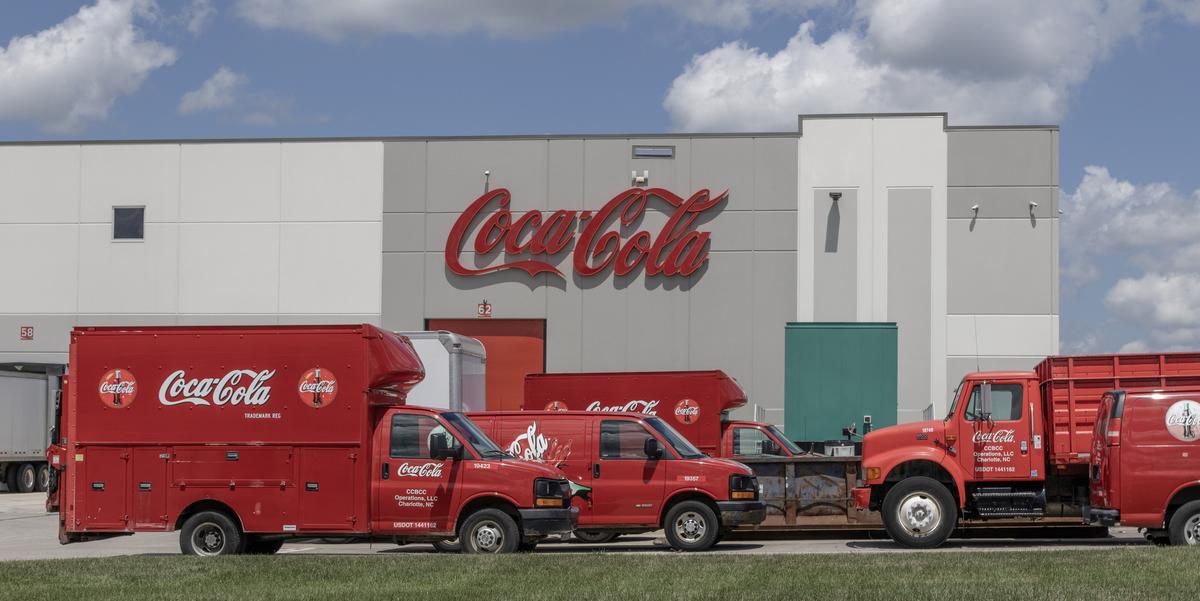 A Coca-Cola plant in Whitestown, Indiana. 