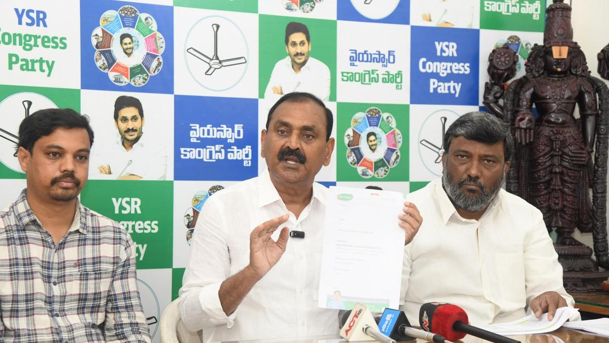 YSRCP faults Indapur Dairy’s ghee supply to TTD