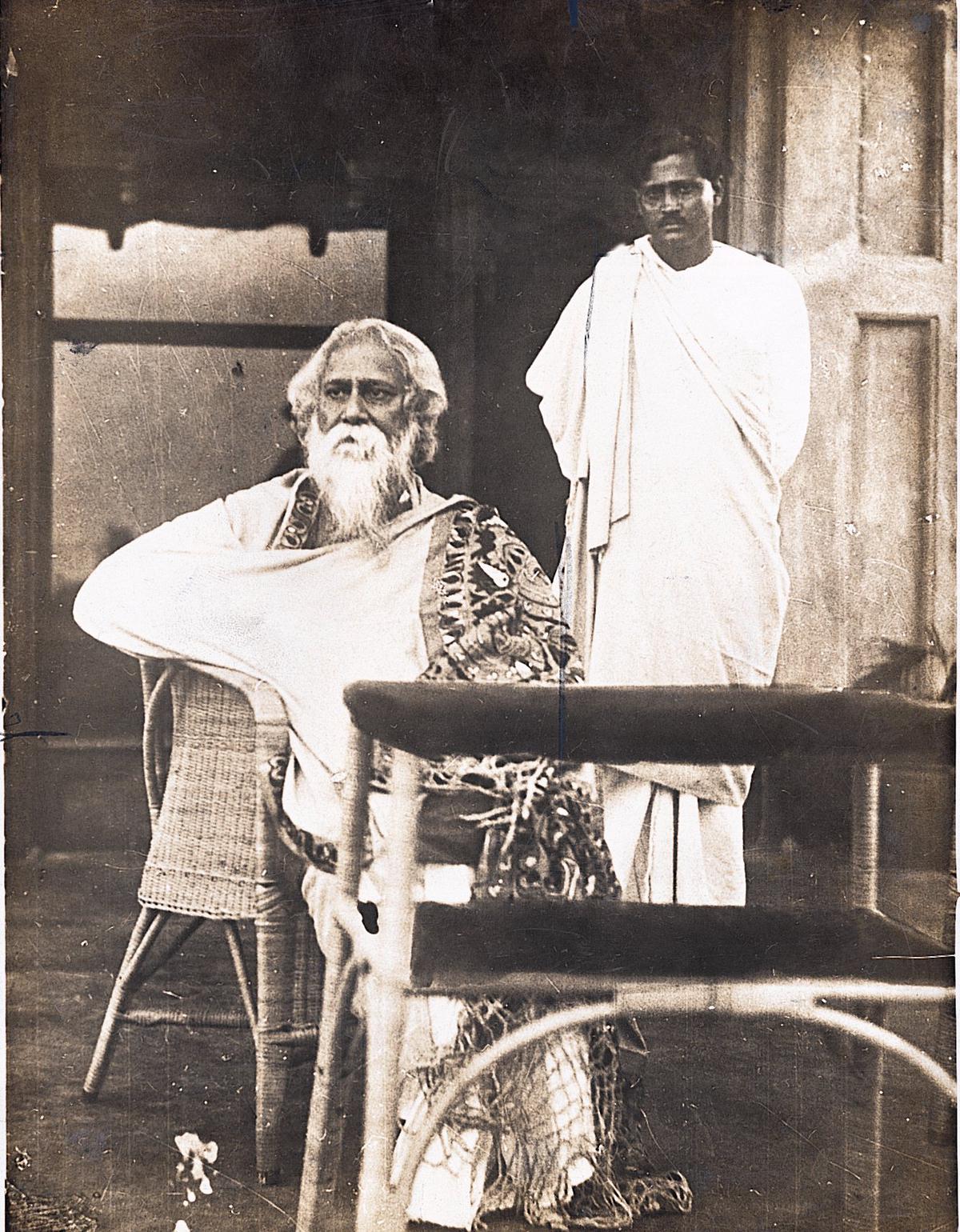 Rabindranath Tagore at Santiniketan