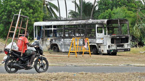 Kallakurichi violence: One nabbed in police bus torching case