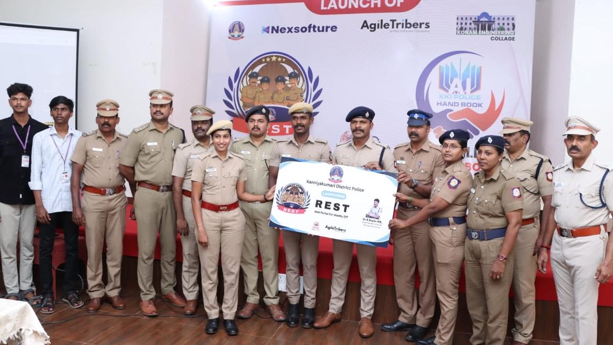 Kanniyakumari SP launches “Rest” app to streamline weekly off system for police personnel in the district