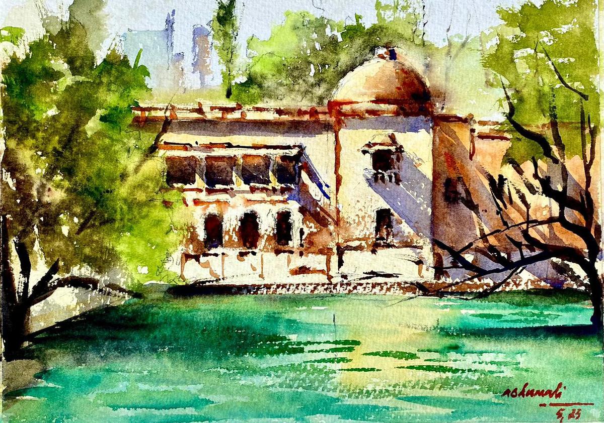 Hauz Khas in Delhi, captured by an artist of the local chapter of the Urban Sketchers. Hauz Khas in Delhi, captured by an artist of the local chapter of the Urban Sketchers.