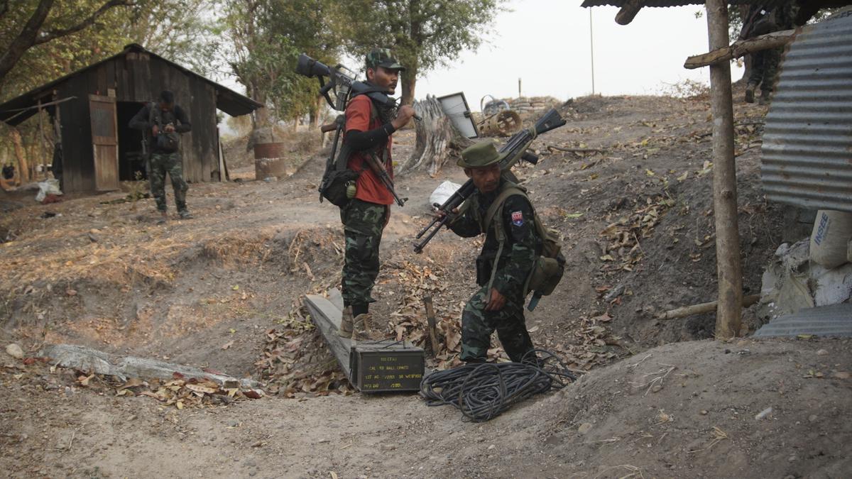 Myanmar border hub residents flee to Thailand amid gunfire, explosions ...