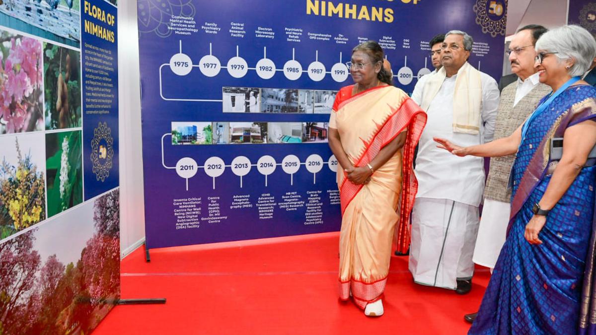 50 years of NIMHANS: President Droupadi Murmu underlines need for greater focus on mental health promotion