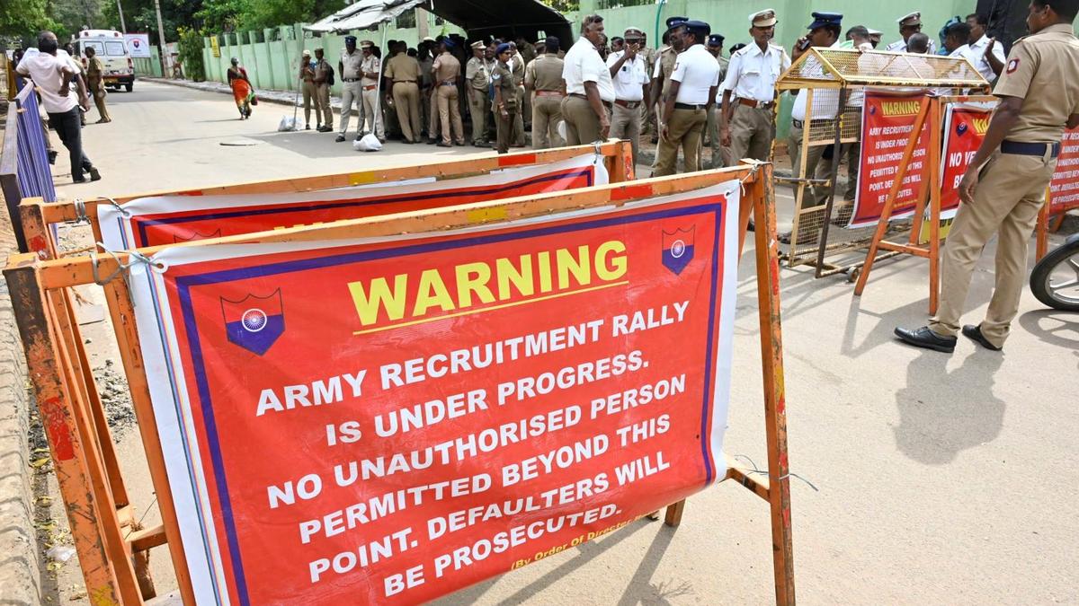 Agniveer recruitment rally in Ballari from November 13 to 18