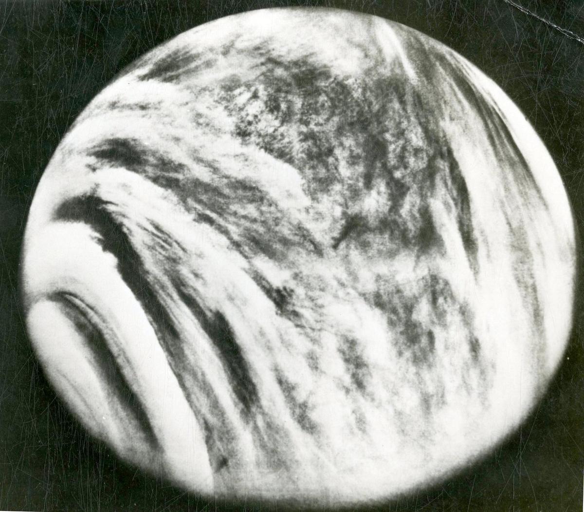 A view of Venus as seen by Mariner 10. A view of Venus as seen by Mariner 10.