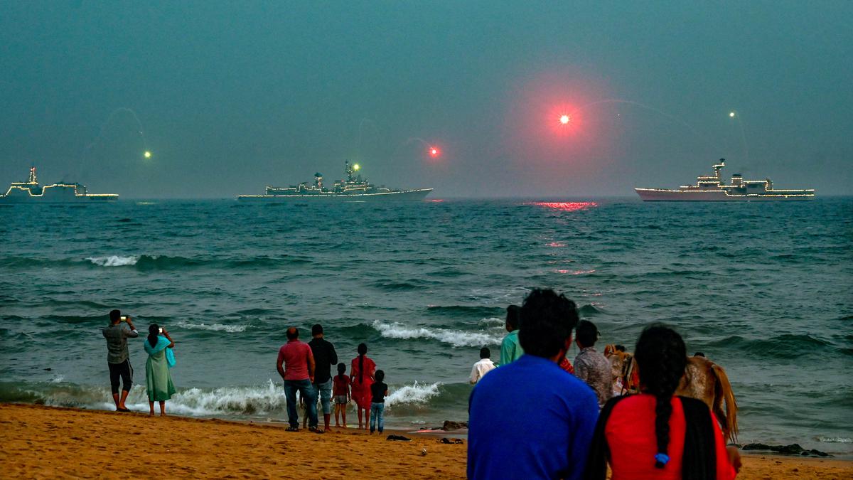 Operational demo provides a visual treat to visitors at RK Beach in Visakhapatnam