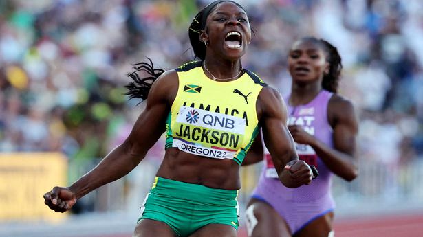 Jackson celebrates 200 metres win at worlds after Tokyo heartache