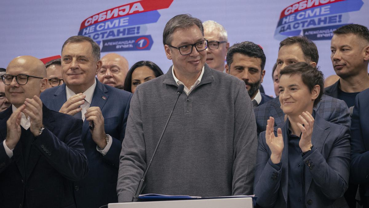 Serbia's populists claim a sweeping victory in the country's parliamentary election