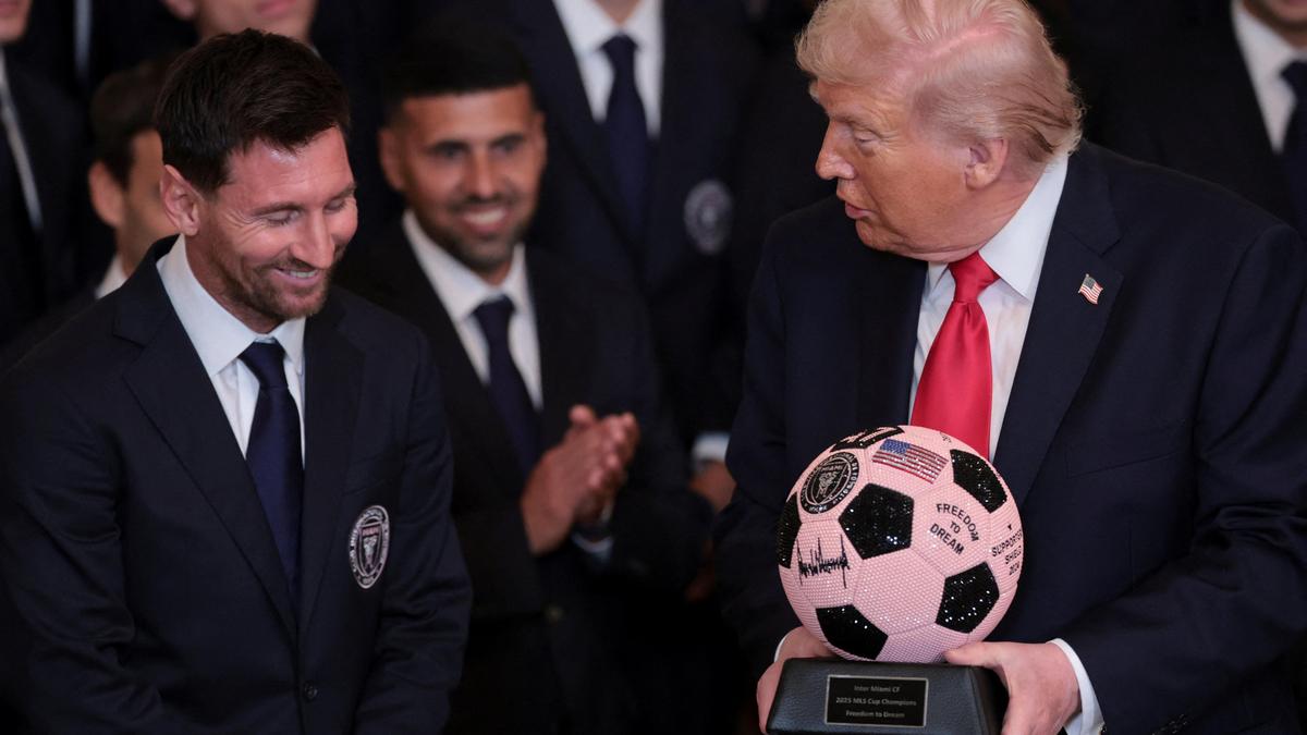 Trump honours Messi and MLS Cup champion Miami teammates