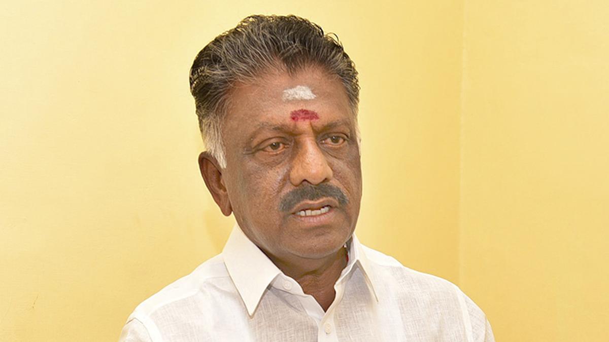 Lok Sabha polls | O. Panneerselvam faction submits wishlist of 15 seats to BJP