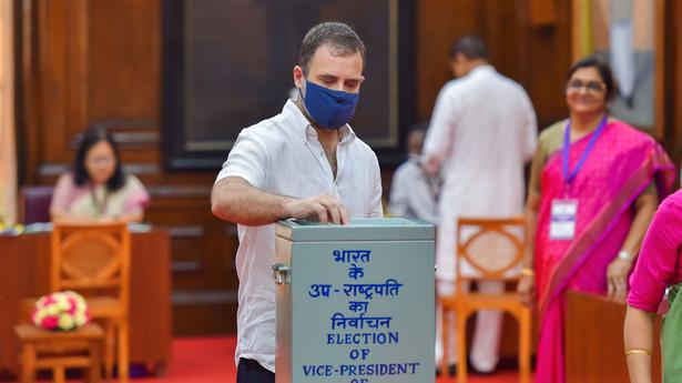 Vice-President election 2022 live | Polling underway; PM Modi, Rahul and Sonia Gandhi cast vote