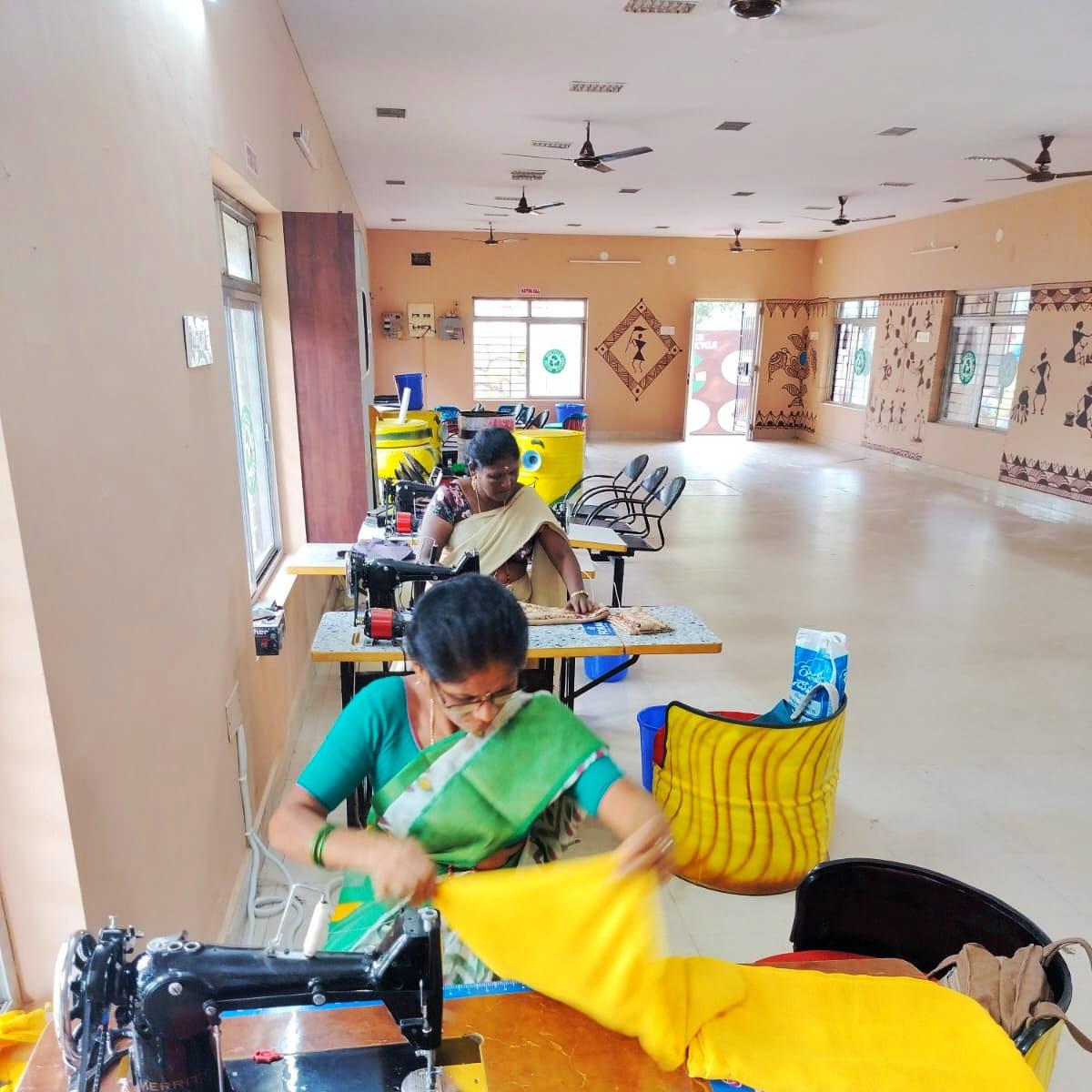 Used Textile Upcycling Centre, Gajuwaka, one of the newly opened theme-based RRR centres of GVMC in Visakhapatnam.
