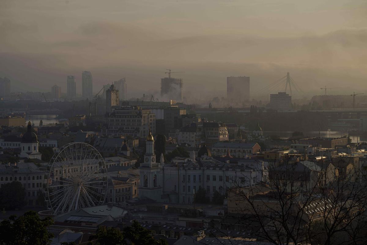 A smoke is seen after a Russian attack on Kyiv, Ukraine, on July 10, 2025. A smoke is seen after a Russian attack on Kyiv, Ukraine, on July 10, 2025.