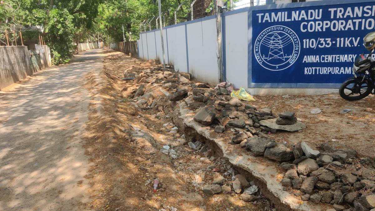 Ranjit Road residents want Tangedco work expedited, pavement restored