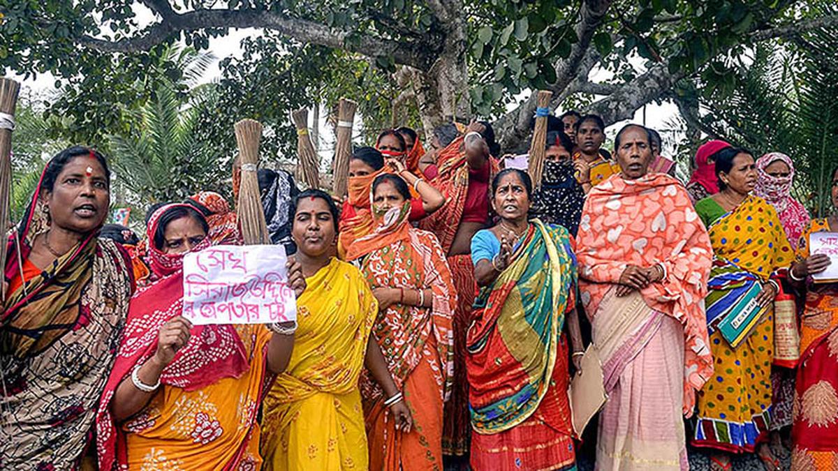Sandeshkhali locals celebrate arrest of TMC leader Shahjahan Sheikh