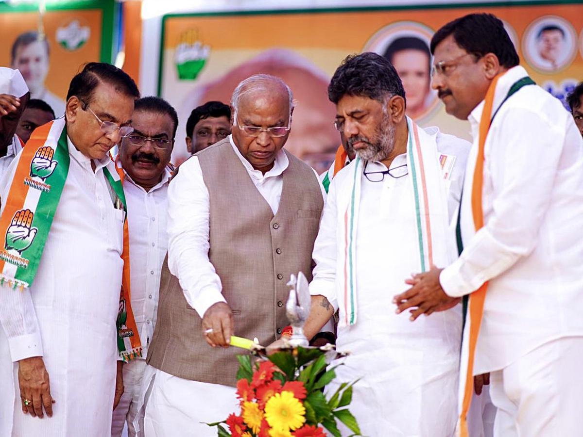Congress win in Karnataka will highlight BJP's efforts to distort Constitution: Mallikarjun Kharge - The Hindu