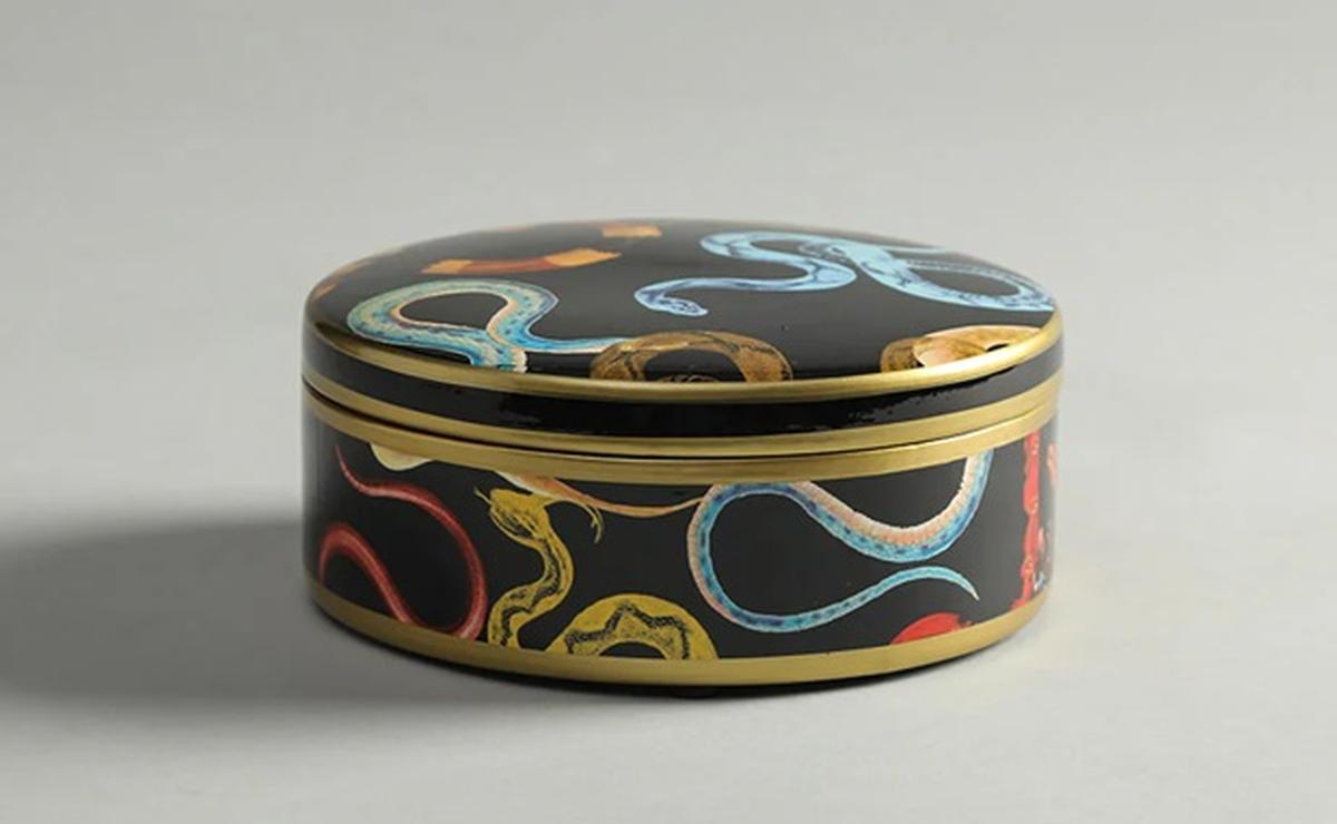 Retro snakes porcelain storage box I Home4u