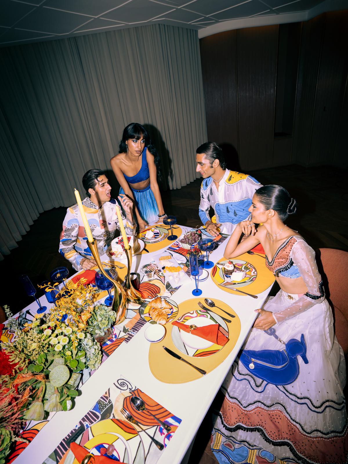 Shivan & Narresh’s tablescape is where fashion meets decor Shivan & Narresh’s tablescape is where fashion meets decor