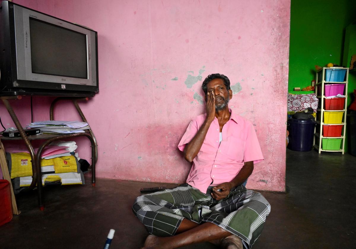 Paramasivam, a survivor, at his house in Karunapuram on Monday, June 24, 2024