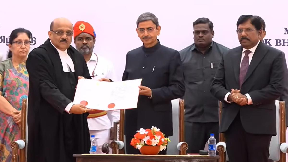 Justice S.A. Dharmadhikari sworn in as 55th Chief Justice of Madras High Court