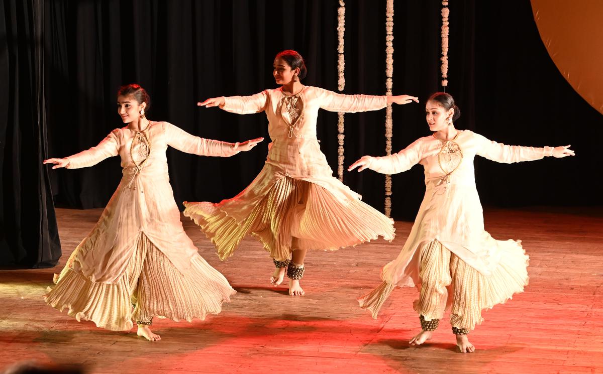 The sound of the ghungroos sets the pace of a Kathak performance 