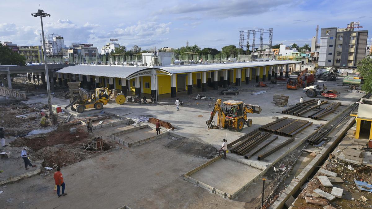 Work on reconstruction of bus terminus apace to ensure operation of buses by month-end