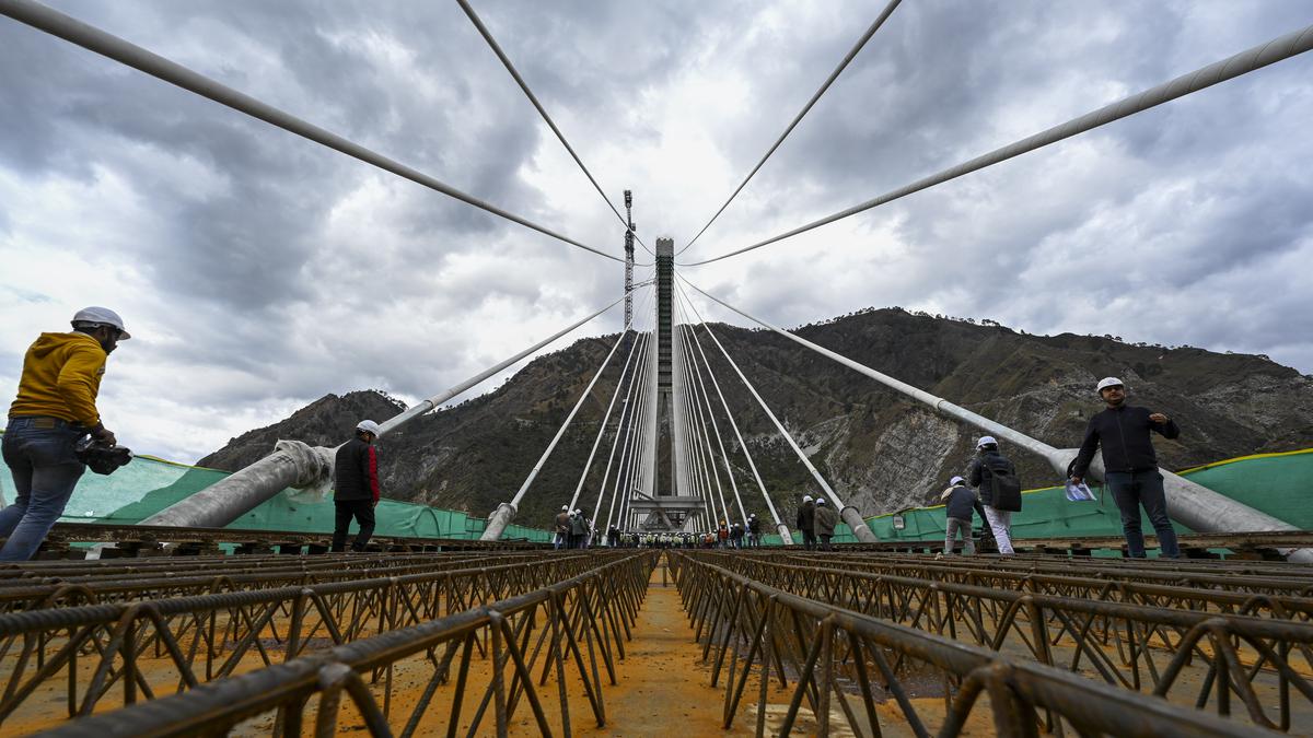 India’s first cable-stayed rail bridge nearing completion