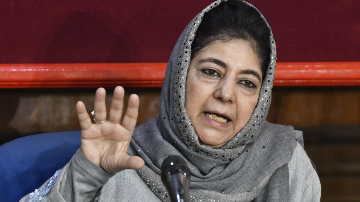 Recruiting gangsters, mafias might be a culture in U.P. not J&K, says Mehbooba