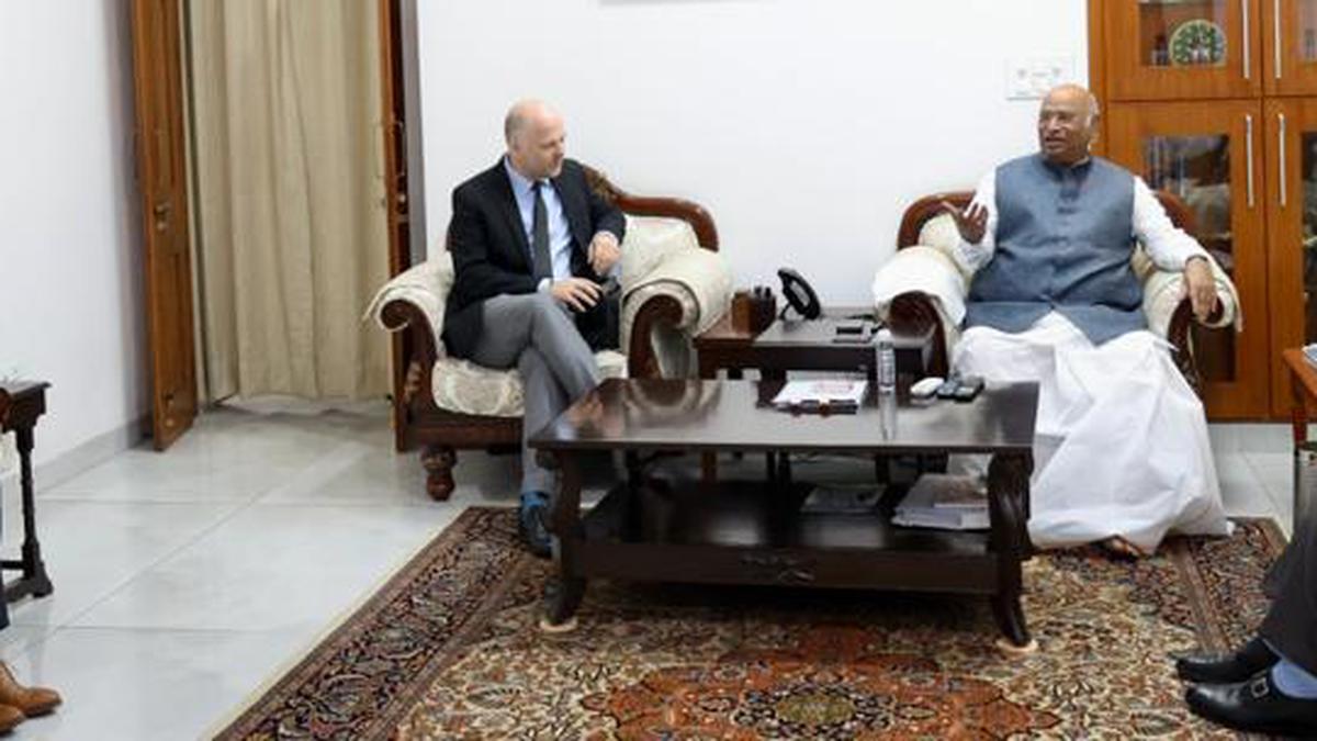 Congress Chief Mallikarjun Kharge Meets German Ambassador, Australian ...