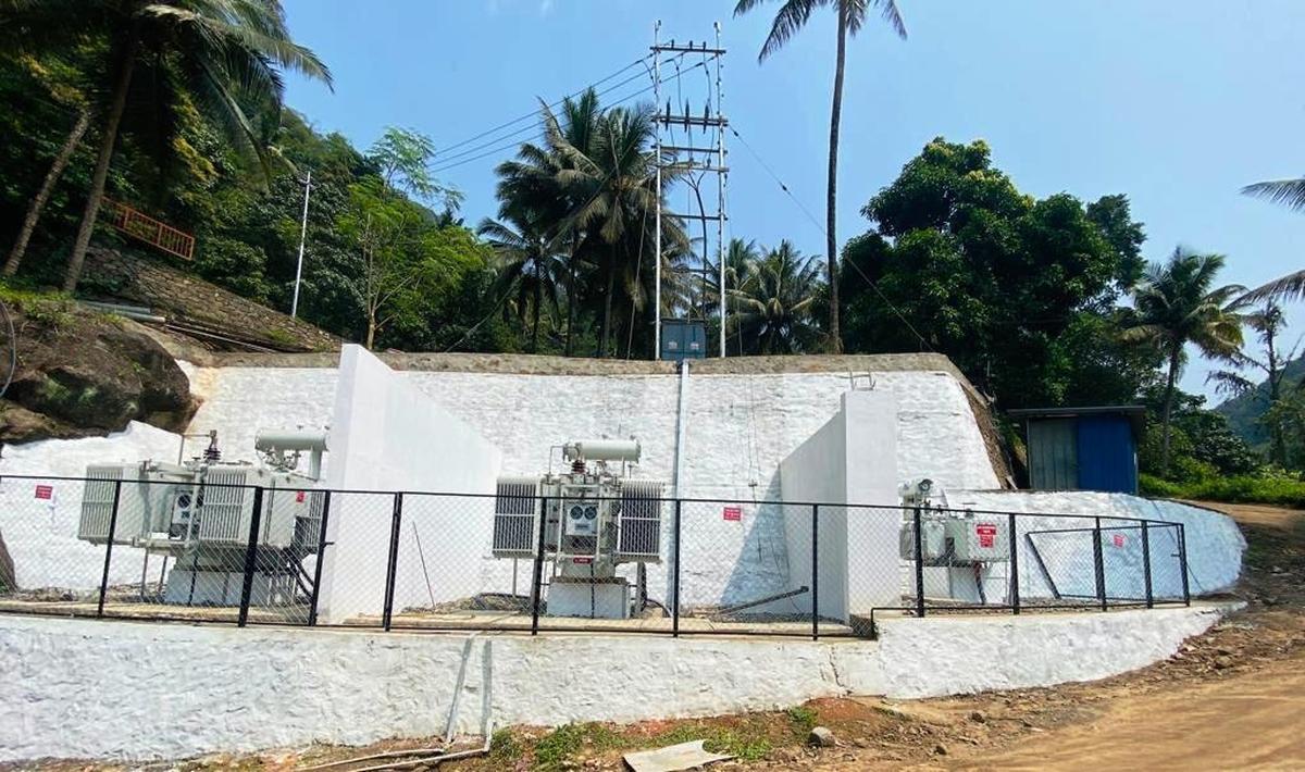 A view of the Mukkudam small hydro power project in Idukki 