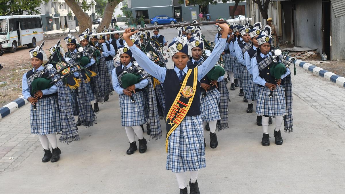 First woman bagpipe band of Greater Chennai Police steals the show