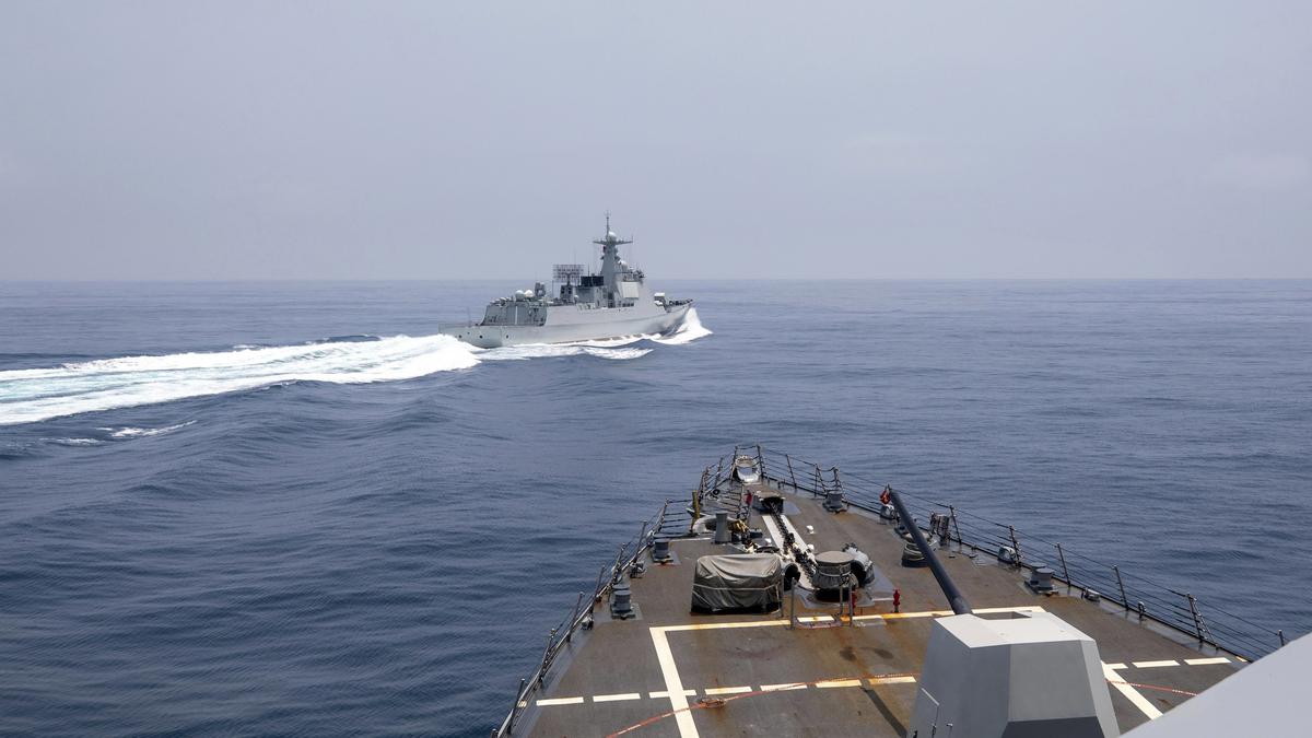 U.S. cries foul as Chinese navy ship nearly collides with its destroyer in Taiwan Strait