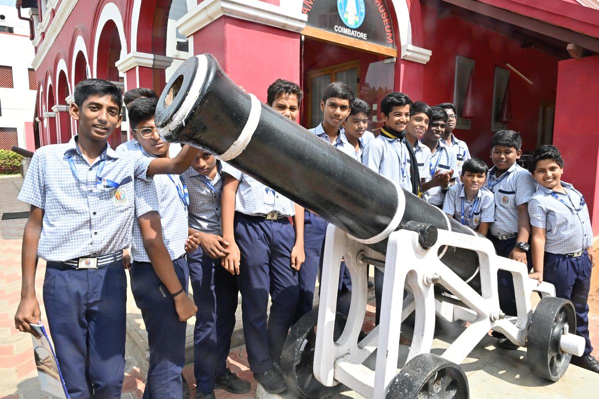 School students at the Police Museum